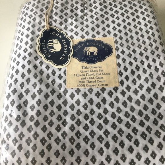 Tikki Charcoal Organic Sheet Set - Queen - Picture 1 of 6